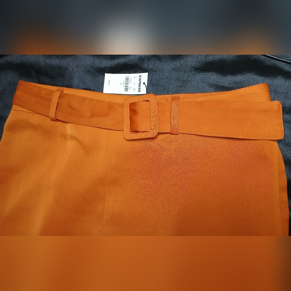Classy rustic orange skirt, Size 4, brand new!